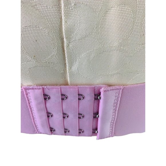 38B Unbranded Black Wirefree Padded Pink Bra with Extender New - Picture 6 of 7